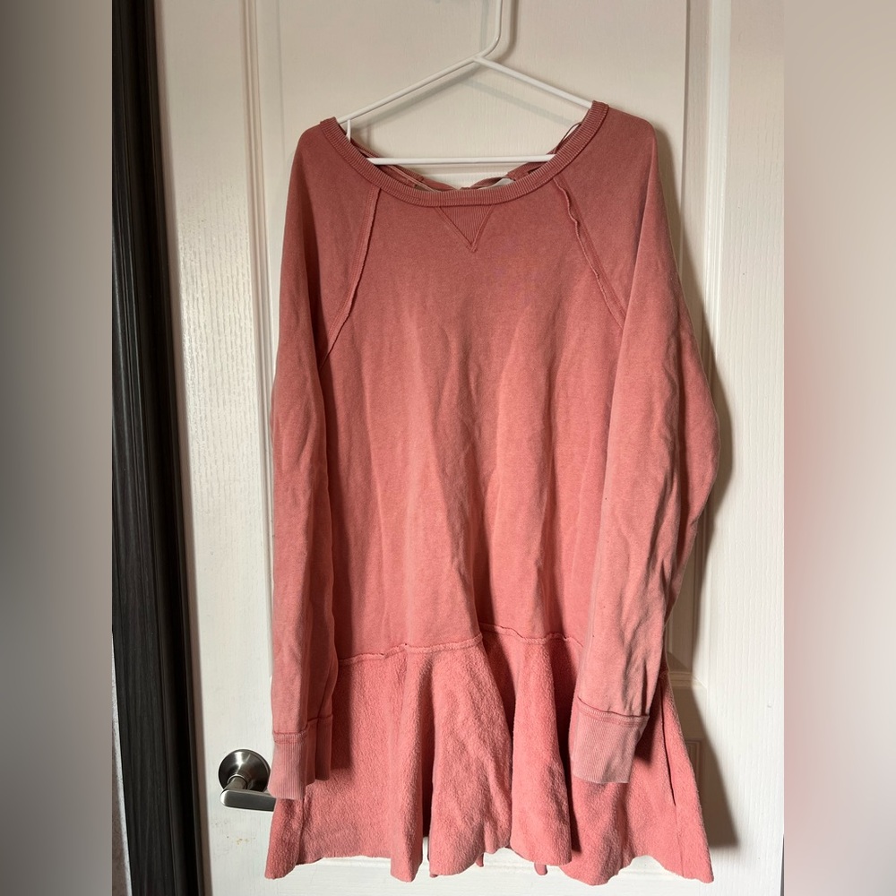 Women's Pink Long Sleeve Top